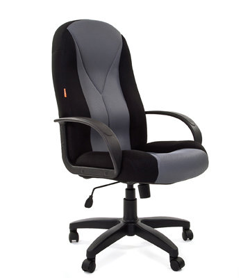 Офисное кресло CHAIRMAN 785 черный TW11 + серый TW12