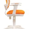 Офисное кресло Бюрократ CH-W797AXSN спинка сетка оранжевый сиденье оранжевый TW-96-1 (пластик белый)