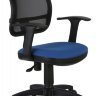 Офисное кресло Бюрократ CH-797AXSN/26-21 (Спинка черная сетка, сиденье синее 26-21, T-образные подлокотники)