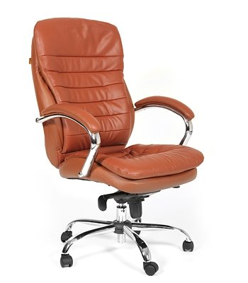 Кресло CHAIRMAN 795 (коричневый) кожа