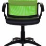 Кресло Бюрократ CH-590/SD/BLACK спинка сетка салатовый сиденье черный искусственная кожа