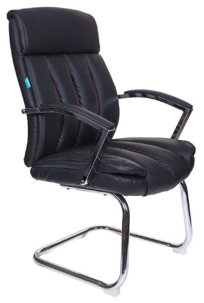Кресло руководителя Бюрократ T-8000AV/BL+BR черный искусственная кожа, усиленное до 181 кг