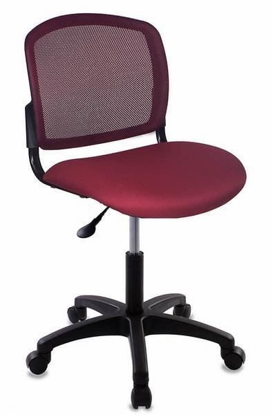 Кресло Бюрократ CH-1296NX/CHERRY спинка сетка бордовый сиденье бордовый