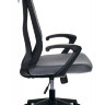 Кресло руководителя Бюрократ MC-411-H/DG/26-25 серый TW-04 сиденье серый 26-25 сетка/ткань