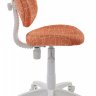 Кресло детское Бюрократ KD-W6/GIRAFFE оранжевый жираф (пластик белый)