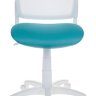 Кресло детское Бюрократ CH-W296NX/15-175 спинка сетка белый TW-15 сиденье бирюзовый 15-175
