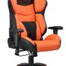 Кресло игровое Бюрократ CH-773/BLACK+OR одна подушка черный/оранжевый искусственная кожа (пластик черный)