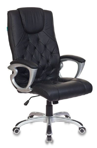 Кресло руководителя Бюрократ CH-S850/BLACK черный искусственная кожа (пластик серебро)