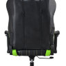 Кресло игровое Бюрократ CH-772/BLACK+SD две подушки черный/салатовый искусственная кожа (пластик черный/салатовый)