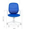 Кресло CHAIRMAN 820 white (CH-820 white) белый пластик, синяя ткань