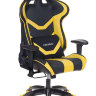 Кресло игровое Бюрократ CH-772N/BL+YELLOW две подушки черный/желтый искусственная кожа