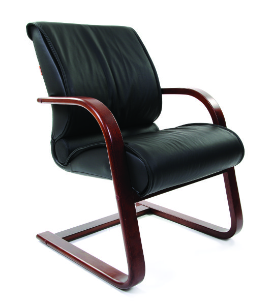 Офисное кресло CHAIRMAN 445 WD кожа черная