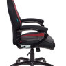 Кресло игровое Бюрократ CH-827/BL+RED черный/красный искусственная кожа