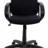 Кресло Бюрократ CH-808-LOW/BLACK низкая спинка черный 10-11