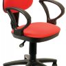 Офисное кресло Бюрократ CH-318AXN/15-04 (черный пластик, ткань красная 15-04)