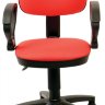 Офисное кресло Бюрократ CH-318AXN/15-04 (черный пластик, ткань красная 15-04)