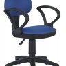 Офисное кресло Бюрократ CH-318AXN/15-10 (черный пластик, ткань темно-синяя 15-10)