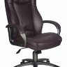 Кресло руководителя Бюрократ CH-879AXSN/Coffee пластик черный, темно -коричневая иск. кожа (CH-879DG/Coffee)