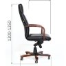 Кресло CHAIRMAN 460 (CH-460) кожа, цвет черный