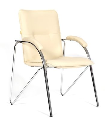 Кресло для посетителей CHAIRMAN 850 (CH-850)(Samba) цвет белый