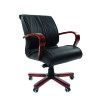 Офисное кресло CHAIRMAN 444 WD кожа черная