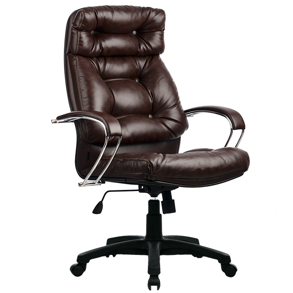 Кресло Metta LK-14 PL 723 кожа New-Leather коричневый