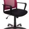 Кресло Бюрократ CH-498/CH/TW-11 спинка сетка бордовый сиденье черный TW-11