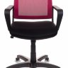Кресло Бюрократ CH-498/CH/TW-11 спинка сетка бордовый сиденье черный TW-11