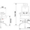 Кресло руководителя Бюрократ MC-612-H/DG/BERRY серый TW-04 сиденье розовый BAHAMA крестовина хром