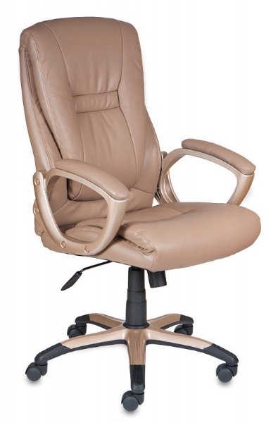 Кресло руководителя Бюрократ CH-875C/Mocca мокка иск.кожа (пластик медный)