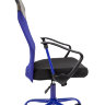 Офисное кресло CHAIRMAN 610 CMet ткань 15-21 черный + TW синий/CMet
