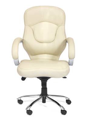 Кресло CHAIRMAN CH-430 (кожа) цвет белый