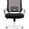 Офисное кресло Chairman 696 белый пластик, черная ткань TW-11/TW-01