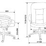 Кресло руководителя T-9908AXSN/MF110 серый