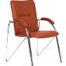 Кресло для посетителей CHAIRMAN 850 (CH-850)(Samba) цвет коричневый, хром
