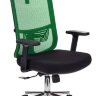 Кресло руководителя Бюрократ MC-612-H/GN/26-B01 зеленый BM-14 сиденье черный 26-В01 сетка/ткань крестовина хром