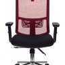 Кресло руководителя Бюрократ MC-612-H/R/26-B01 красный BM-12 сиденье черный 26-В01 сетка/ткань крестовина хром