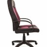Кресло руководителя CHAIRMAN 429 (CH-429) черная эко кожа, ткань бордовая