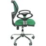 Офисное кресло CHAIRMAN 450 хром, ткань TW-18/TW-03 зеленый