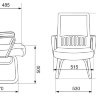 Кресло Бюрократ MC-209/DG/TW-11 спинка сетка серый TW-04 сиденье черный TW-11