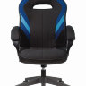 Кресло игровое Бюрократ VIKING 3 AERO BLUE черный/синий искусст.кожа/ткань