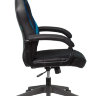 Кресло игровое Бюрократ VIKING 3 AERO BLUE черный/синий искусст.кожа/ткань