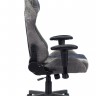 Кресло игровое Бюрократ VIKING X Fabric серый/темно-синий с подголов. крестовина пластик (VIKING X NAVY)