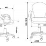 Офисное кресло Бюрократ CH-687AXSN/#G (черный пластик, серое  JP-15-1)