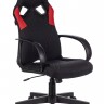 Кресло игровое Бюрократ ZOMBIE RUNNER RED черный/красный текстиль/эко.кожа крестовина пластик