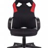 Кресло игровое Бюрократ ZOMBIE RUNNER RED черный/красный текстиль/эко.кожа крестовина пластик