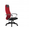 Кресло Metta BK 10 красный, сетка/ткань, крестовина пластик Pl