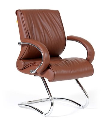 Кресло посетителя CHAIRMAN 445 (CH-445) (СН-445) коричневый