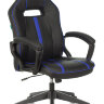 Кресло игровое Бюрократ VIKING ZOMBIE A3 BL черный/синий искусственная кожа