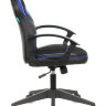 Кресло игровое Бюрократ VIKING-11/BL-BLUE черный/синий искусст.кожа/ткань